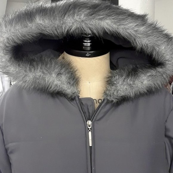 Brand New ELLE brand Grey Parka zip up Jacket - Picture 5 of 9